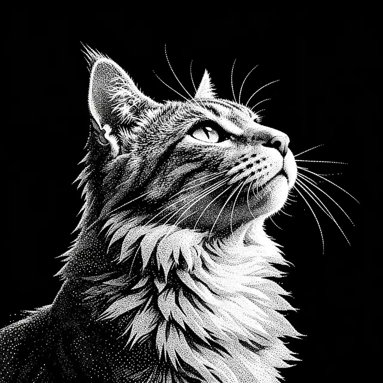 Logos — 仰望星空的猫